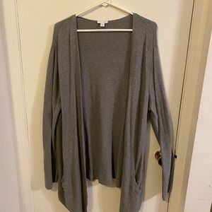 J. Jill gray long sleeve cardigan. Size XL